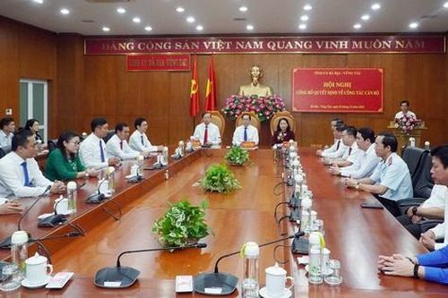 Bà Rịa - Vũng Tàu điều động, bổ nhiệm nhiều cán bộ lãnh đạo sở, ngành