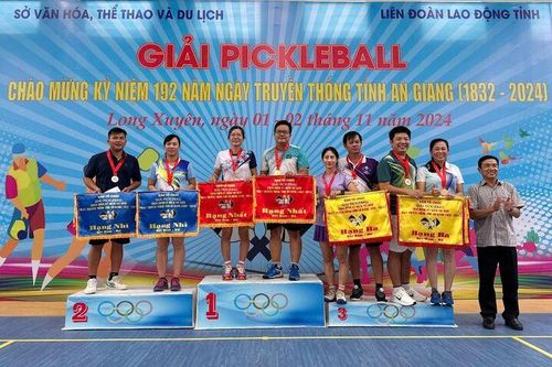 Bế mạc Giải Pickleball chào mừng kỷ niệm 192 năm Ngày truyền thống tỉnh An Giang
