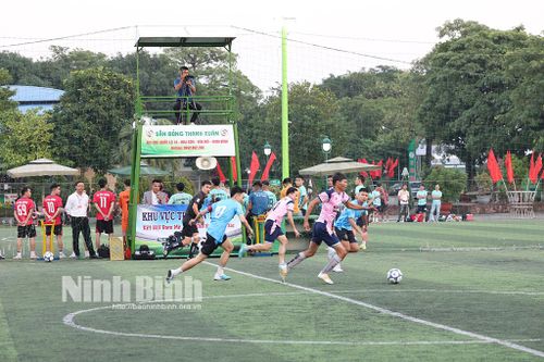 Khai mạc Giải bóng đá thanh niên huyện Yên Mô năm 2024