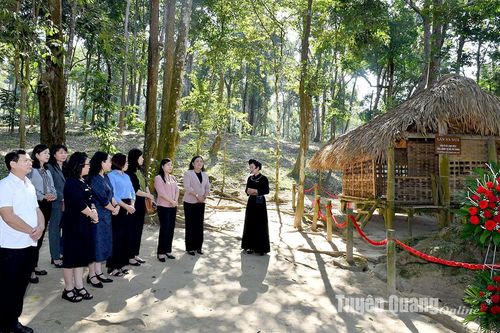 Đoàn công tác tỉnh Bến Tre dâng hương tại Khu di tích Quốc gia đặc biệt Tân Trào