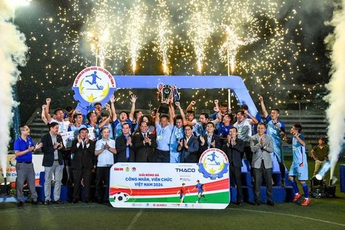 Trao giải vòng chung kết 'Giải Bóng đá công nhân, viên chức Việt Nam 2024'