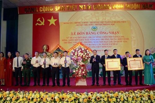 Bước tiến mạnh mẽ trong xây dựng nông thôn mới kiểu mẫu ở Sóc Sơn
