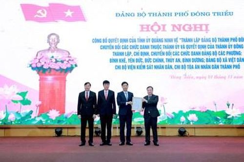 Đông Triều chính thức trở thành thành phố thứ 5 của Quảng Ninh