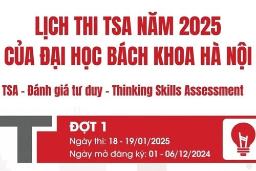 Lịch thi Đánh giá tư duy năm 2025 của Đại học Bách Khoa Hà Nội