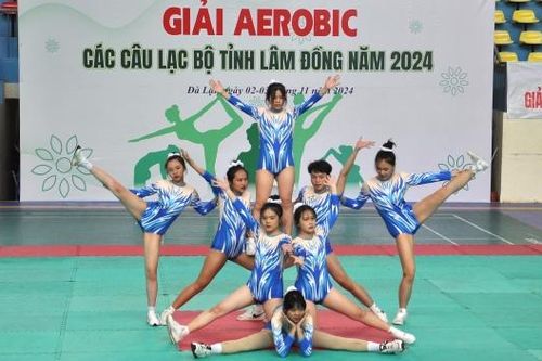 10 trường học và đơn vị tranh tài tại Giải Aerobic các câu lạc bộ tỉnh Lâm Đồng năm 2024