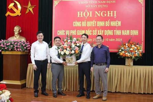 Nam Định: Bổ nhiệm ông Nguyễn Đình Khánh giữ chức Phó Giám đốc Sở Xây dựng