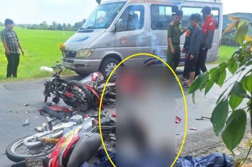 Hai người tử vong tại chỗ sau cú đối đầu xe máy 'tốc độ bàn thờ'