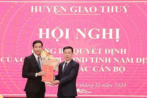 Nam Định: Huyện Giao Thủy có tân Chủ tịch