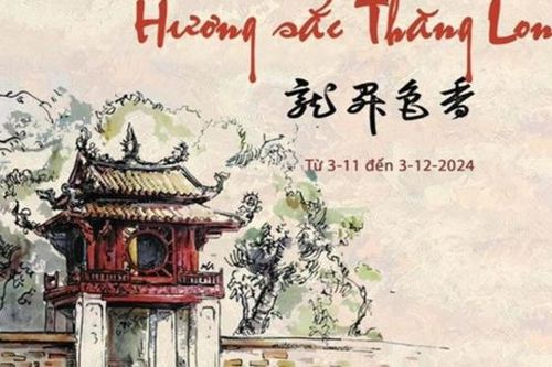 Vẻ đẹp của đất và người Thăng Long qua thư pháp