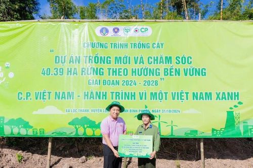 C.P. Việt Nam bàn giao dự án trồng và chăm sóc rừng tại Tà Thiết, tỉnh Bình Phước