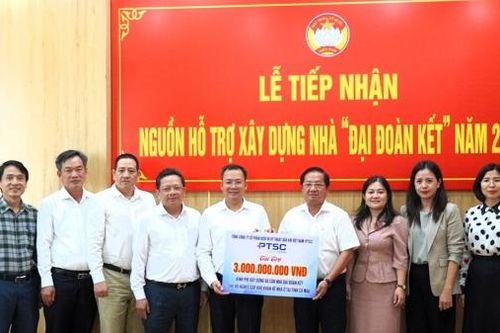 PTSC hỗ trợ 3 tỷ đồng xây 60 căn nhà Đại đoàn kết tại tỉnh Cà Mau