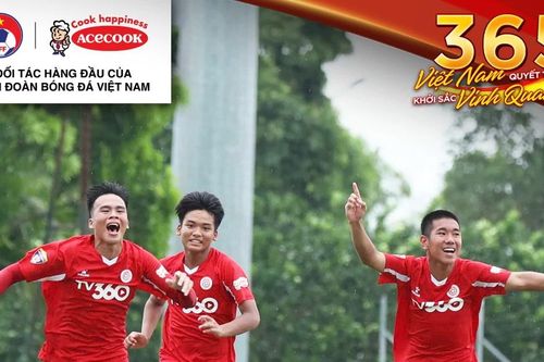 Acecook Việt Nam cùng mục tiêu dài hạn nuôi dưỡng lứa cầu thủ trẻ