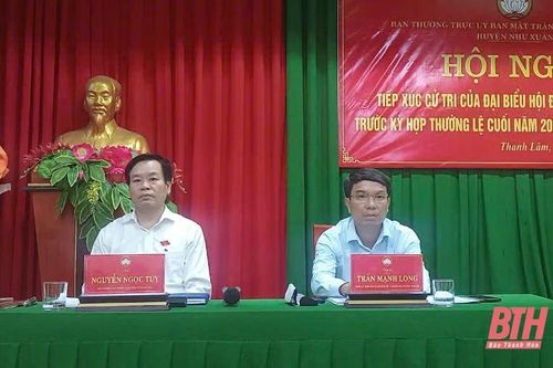 Cử tri huyện Như Xuân đề nghị quan tâm tạo việc làm cho lao động địa phương