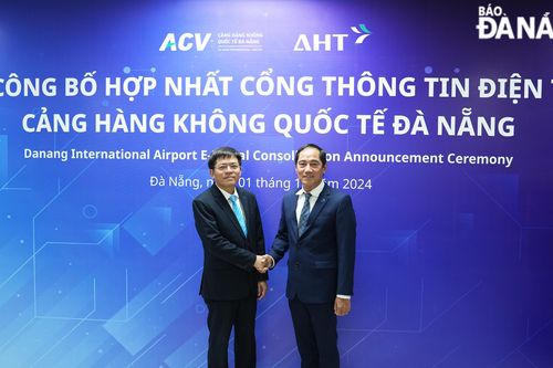 Hợp nhất cổng thông tin điện tử hai nhà ga quốc tế và quốc nội sân bay Đà Nẵng