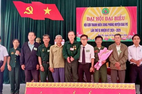 Ông Trần Vi Tình tái đắc cử Chủ tịch Hội Cựu TNXP huyện Đak Pơ khóa IV