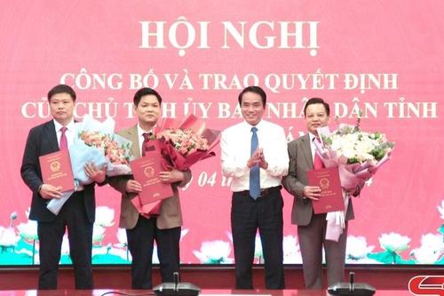 Công bố quyết định của Chủ tịch UBND tỉnh về công tác cán bộ