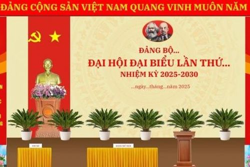 Đảng ủy Bộ Tài chính hướng dẫn trang trí khánh tiết Đại hội Đảng bộ các cấp