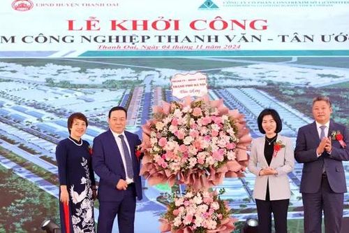 Khởi công Cụm công nghiệp Thanh Văn - Tân Ước