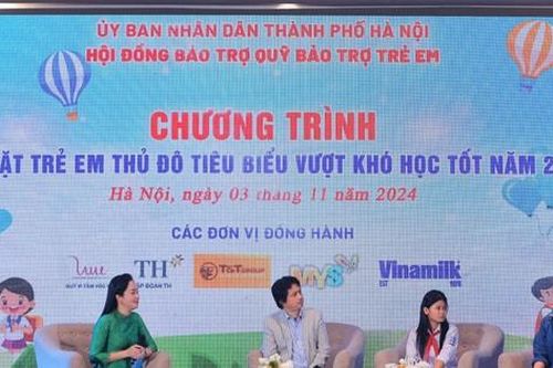 Vinh danh trẻ em Thủ đô tiêu biểu vượt khó học tốt