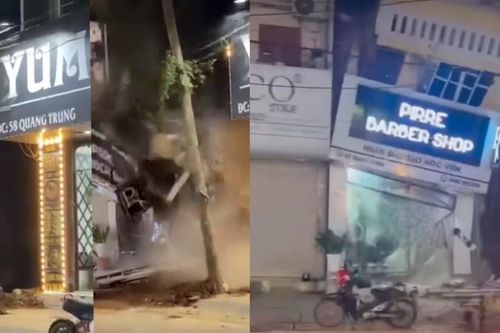 Căn nhà 2 tầng ở Hà Nội đổ sập trong đêm