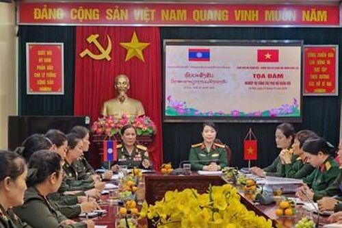 Tọa đàm nghiệp vụ công tác phụ nữ Quân đội Việt Nam - Lào