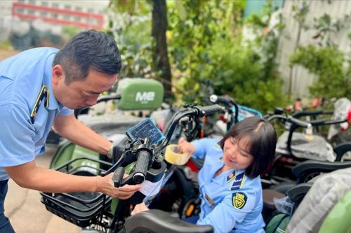 Thu giữ hàng loạt xe điện 3-4 bánh
