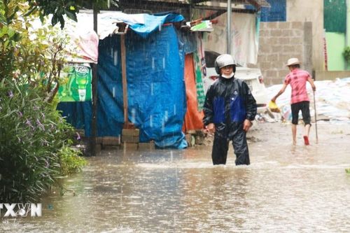 Quảng Trị: Mưa to khiến một số nơi ở huyện Hải Lăng bị ngập cục bộ