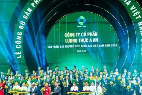 Gạo AAn vinh dự nhận giải thưởng Thương hiệu Quốc gia năm 2024