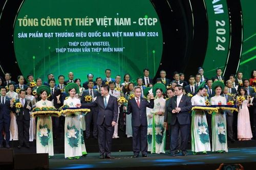 VNSTEEL tự hào với 3 sản phẩm được vinh danh Thương hiệu quốc gia năm 2024