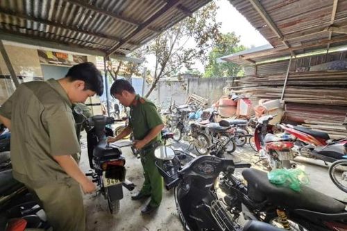 Phát hiện hàng chục xe máy không rõ nguồn gốc có dấu hiệu vi phạm pháp luật tại Biên Hòa