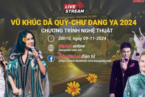 Hơn 30 Báo Đảng sẽ chia sẻ Livestream chương trình nghệ thuật 'Vũ khúc Dã quỳ-Chư Đang Ya 2024' từ Báo Gia Lai