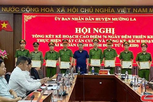Huyện Mường La xếp thứ 2 toàn tỉnh về tỷ lệ cấp căn cước cho công dân