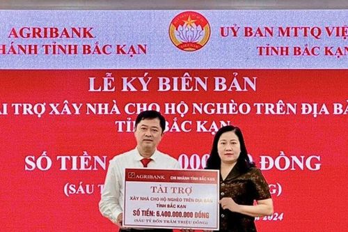 Tỉnh Bắc Kạn tiếp nhận 6,4 tỷ đồng tiền tài trợ xây nhà cho hộ nghèo