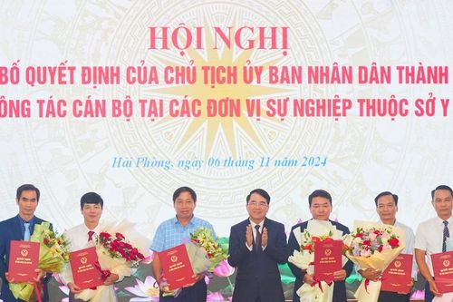 Hải Phòng: Bổ nhiệm Giám đốc 6 đơn vị sự nghiệp thuộc Sở Y tế