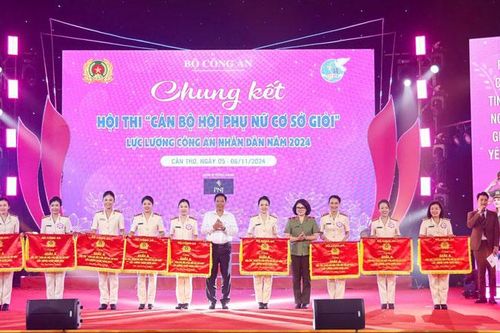 Chín đơn vị giành giải A Hội thi cán bộ phụ nữ công an cơ sở giỏi
