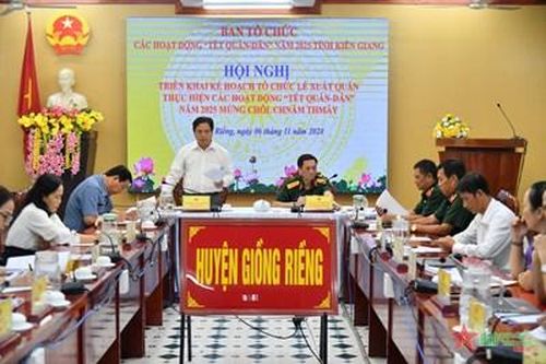 Kiên Giang: Triển khai kế hoạch xuất quân các hoạt động Tết quân dân mừng Chol Chnam Thmay