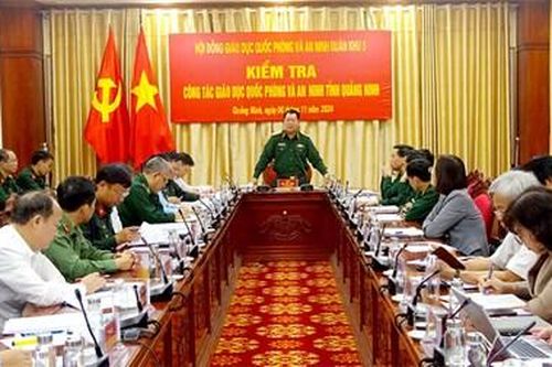 Hội đồng giáo dục Quốc phòng và An ninh Quân khu 3 kiểm tra tại Quảng Ninh