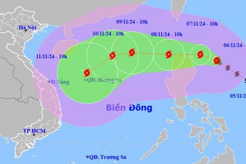 Bão Yinxing giật cấp 16, chuẩn bị đi vào Biển Đông thành cơn bão số 7