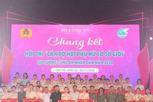 9 đơn vị đạt giải A Hội thi 'Cán bộ hội phụ nữ cơ sở giỏi' lực lượng CAND năm 2024