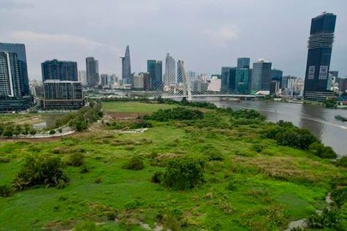 Hiện trạng khu đất cải tạo để nối dài công viên sông Sài Gòn