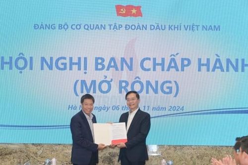 Đồng chí Nguyễn Văn Mậu được chuẩn y giữ chức vụ Bí thư Đảng ủy Cơ quan Tập đoàn Dầu khí Việt Nam
