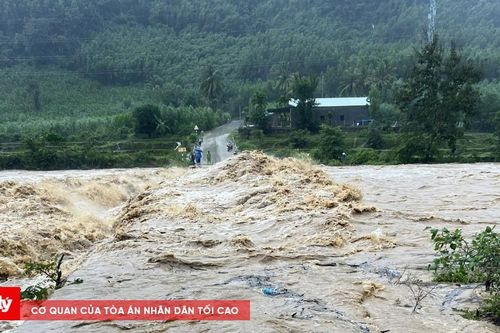 Bình Định: Mưa lớn gây ngập cục bộ, nhiều hộ dân bị chia cắt