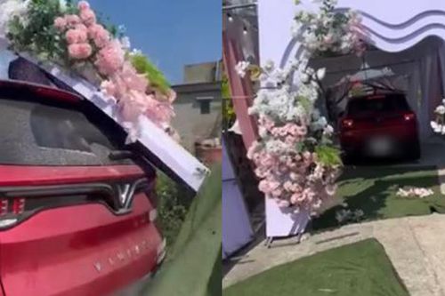 Tài xế tông gãy rạp cưới nhà hàng xóm, cô dâu mất ngủ cả đêm tiết lộ lý do phá hoại