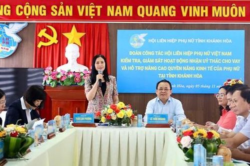 Kiểm tra, giám sát hoạt động nhận ủy thác cho vay và hỗ trợ nâng cao quyền năng kinh tế của phụ nữ tại Khánh Hòa