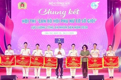 9 đội đoạt giải A Hội thi cán bộ Hội phụ nữ cơ sở giỏi lực lượng Công an nhân dân