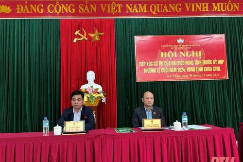 Tổ đại biểu HĐND tỉnh tiếp xúc cử tri huyện Thường Xuân