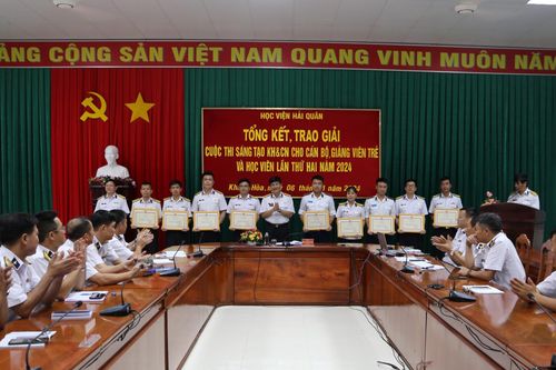 Học viện Hải quân: Tổng kết, trao giải Cuộc thi 'Sáng tạo khoa học và công nghệ cho cán bộ, giảng viên trẻ và học viên lần thứ hai năm 2024'