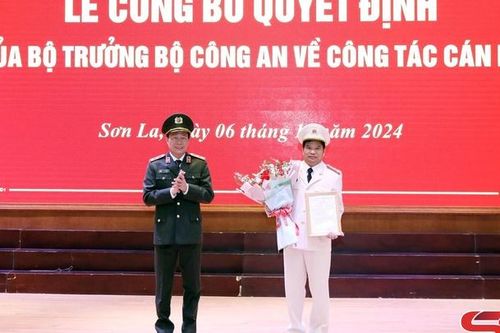Công bố quyết định của Bộ trưởng Bộ Công an về công tác cán bộ