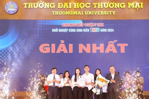 Lộ diện đội Giải Nhất cuộc thi 'Khởi nghiệp cùng sinh viên TMU' năm 2024