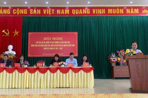 Đại biểu HĐND tỉnh tiếp xúc cử tri trước kỳ họp thường lệ cuối năm tại xã Đức Long (Hòa An)